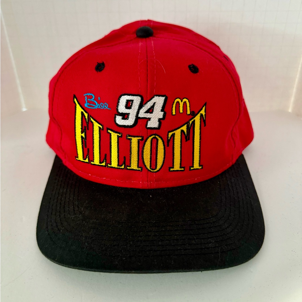 Vintage Bill Elliot #94 Mcdonald’s Racing Team Hat Cap Nascar